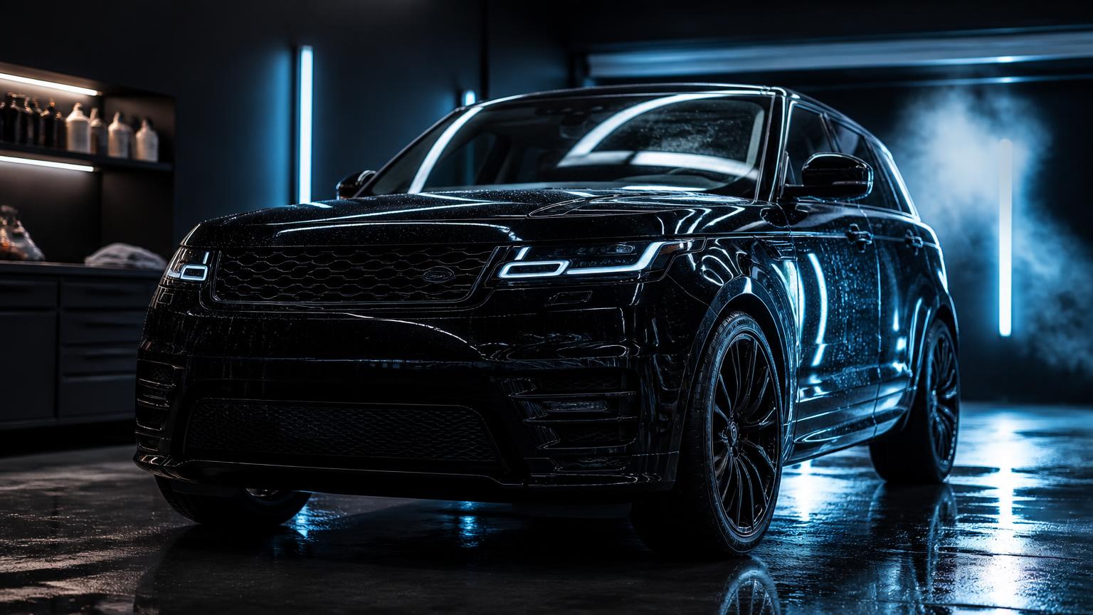 Premium Fahrzeug in moderner Showroom-Umgebung